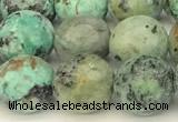 CTU526 15 inches 8mm faceted round African turquoise beads