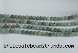 CTU564 15.5 inches 8mm round matte african turquoise beads