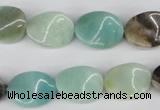 CTW59 15.5 inches 12*16mm twisted oval amazonite gemstone beads