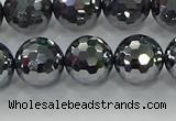 CTZ622 15.5 inches 8mm faceted round terahertz beads wholesale