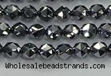 CTZ630 15.5 inches 4mm faceted nuggets terahertz beads wholesale