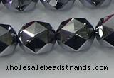 CTZ634 15.5 inches 12mm faceted nuggets terahertz beads wholesale