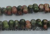 CUG65 16 inches 8*12mm bone natural unakite gemstone beads wholesale