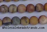 CVJ12 15.5 inches 8mm round matte venus jasper beads wholesale