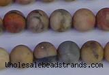 CVJ14 15.5 inches 10mm round matte venus jasper beads wholesale