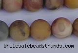 CVJ16 15.5 inches 14mm round matte venus jasper beads wholesale