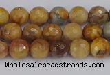 CVJ22 15.5 inches 6mm faceted round venus jasper beads wholesale