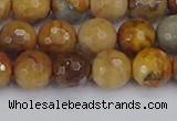 CVJ23 15.5 inches 8mm faceted round venus jasper beads wholesale