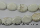 CWB352 15.5 inches 10*14mm oval howlite turquoise beads wholesale