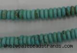 CWB684 15.5 inches 3*8mm rondelle howlite turquoise beads wholesale