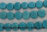 CWB750 15.5 inches 9mm freeform howlite turquoise beads wholesale