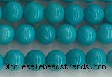 CWB850 15.5 inches 4mm round howlite turquoise beads wholesale