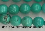 CWB864 15.5 inches 6mm round howlite turquoise beads wholesale