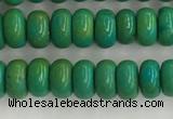 CWB898 15.5 inches 2*4mm rondelle howlite turquoise beads