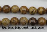 CWJ253 15.5 inches 10mm round wood jasper gemstone beads wholesale