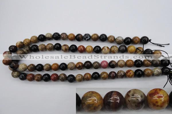 CWJ264 15.5 inches 12mm round wood jasper gemstone beads wholesale