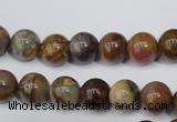 CWJ272 15.5 inches 8mm round wood jasper gemstone beads wholesale