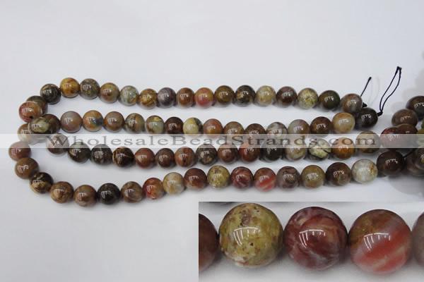 CWJ272 15.5 inches 8mm round wood jasper gemstone beads wholesale