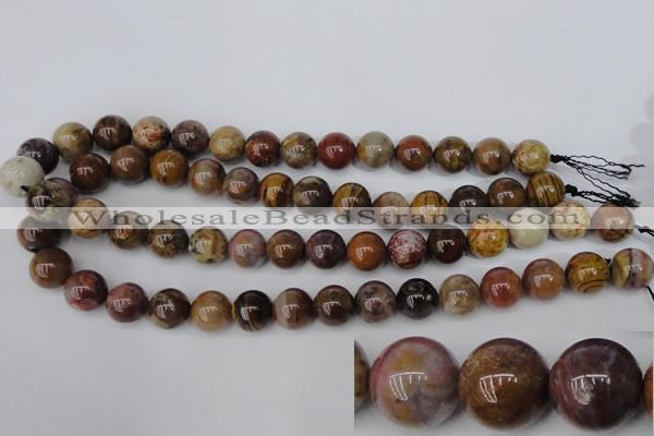 CWJ275 15.5 inches 14mm round wood jasper gemstone beads wholesale