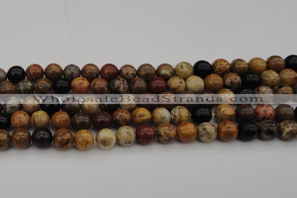 CWJ289 15.5 inches 14mm round wood jasper gemstone beads wholesale