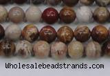 CWJ401 15.5 inches 6mm round wood jasper gemstone beads wholesale