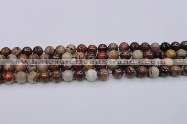 CWJ404 15.5 inches 12mm round wood jasper gemstone beads wholesale