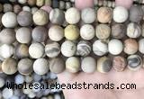 CWJ443 15.5 inches 10mm round matte wood jasper beads wholesale