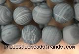 CWJ557 15.5 inches 6mm round matte coffee wood jasper beads wholesale