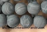 CWJ558 15.5 inches 8mm round matte coffee wood jasper beads wholesale