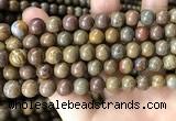 CWJ564 15.5 inches 8mm round wood jasper beads wholesale