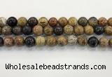 CWJ584 15.5 inches 12mm round wooden jasper beads wholesale