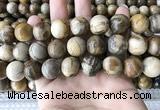 CWJ596 15.5 inches 16mm round wood jasper beads wholesale