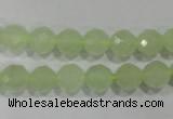 CXJ152 15.5 inches 8mm faceted round New jade beads wholesale