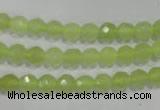 CXJ161 15.5 inches 6mm faceted round New jade beads wholesale