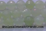 CXJ220 15.5 inches 10mm faceted round New jade beads wholesale