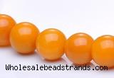 CYJ11 16 inches 8mm round yellow jade gemstone beads Wholesale