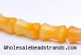 CYJ21 9*13mm bone shape yellow jade gemstone beads Wholesale