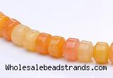 CYJ25 5*6mm rondelle yellow jade gemstone beads Wholesale