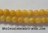 CYJ251 15.5 inches 6mm round yellow jade beads wholesale