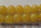 CYJ253 15.5 inches 10mm round yellow jade beads wholesale