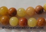 CYJ263 15.5 inches 10mm round mixed color yellow jade beads wholesale