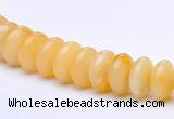 CYJ29 16 inch 4*8mm roundel yellow jade gemstone beads Wholesale