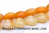 CYJ38 16 inch 14*14mm heart yellow jade gemstone beads Wholesale