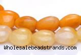 CYJ39 16 inch 20*20mm heart yellow jade gemstone beads Wholesale