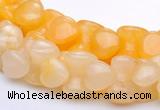 CYJ42 16 inch 9*12mm dumbbell-shaped yellow jade gemstone beads