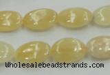 CYJ61 15.5 inches 13*18mm oval yellow jade gemstone beads wholesale