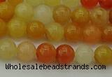 CYJ621 15.5 inches 6mm round yellow jade beads wholesale