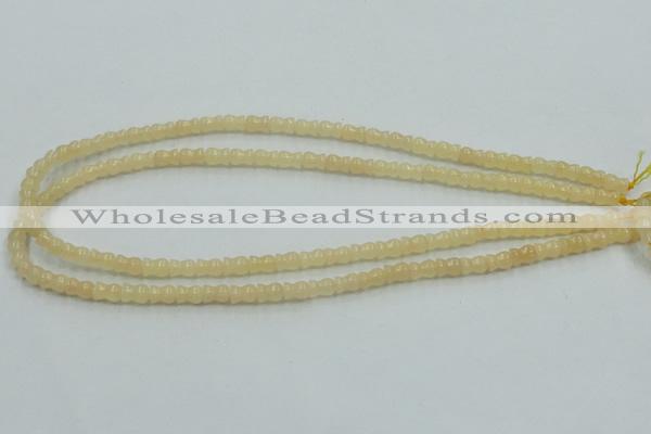 CYJ63 15.5 inches 6*7mm vase-shaped yellow jade gemstone beads wholesale