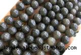 CYJ663 15 inches 10mm round dyed yellow jade beads wholesale