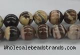 CZJ251 15.5 inches 10mm round zebra jasper beads wholesale